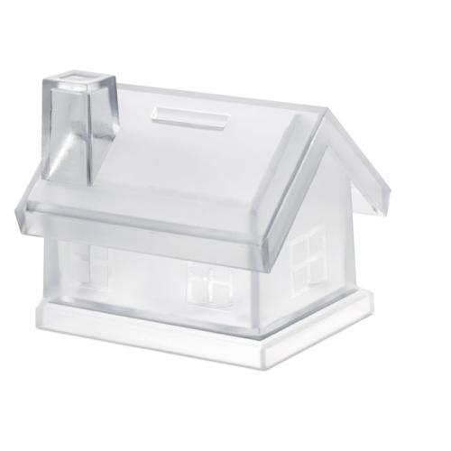 Plastic spaarpot transparant