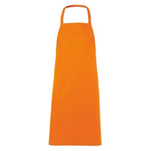 Katoenen keukenschort oranje