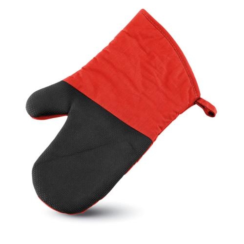 Katoenen ovenhandschoen rood