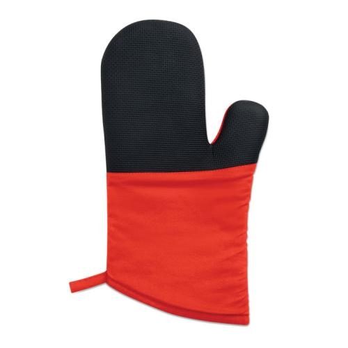 Katoenen ovenhandschoen rood