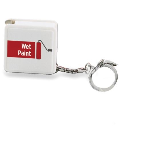 Sleutelhanger rolbandmaat 1M Watford wit
