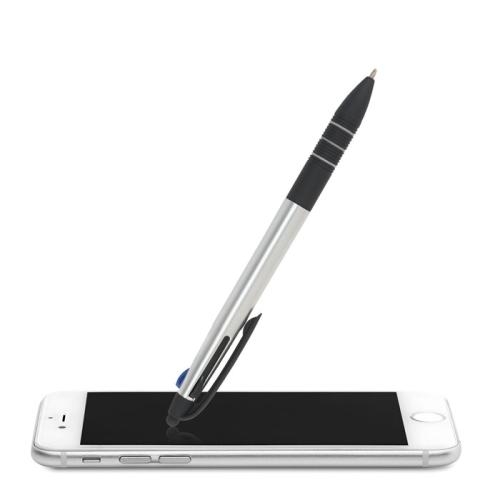 Balpen met stylus Multipen zilver