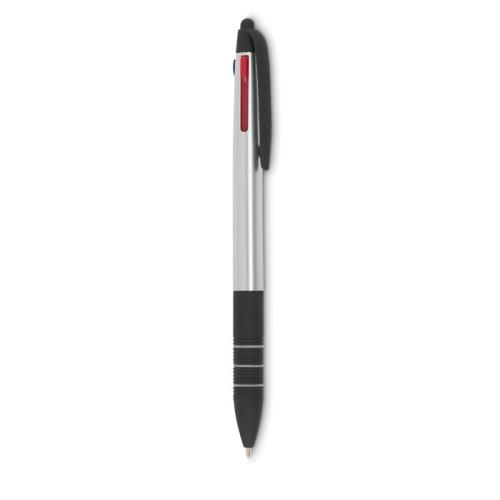 Balpen met stylus Multipen zilver