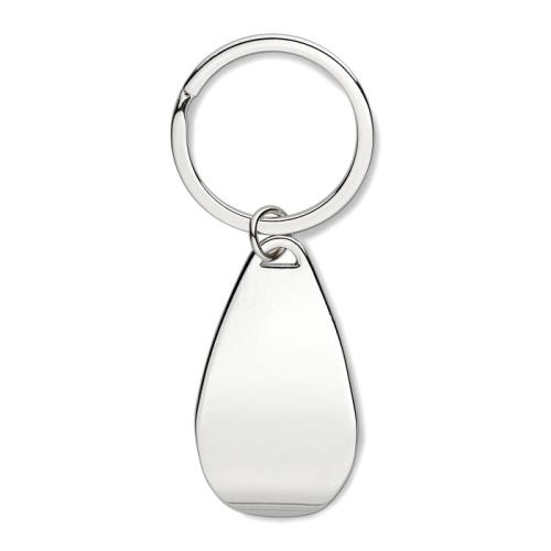 Sleutelhanger met opener Handy glanzend zilver