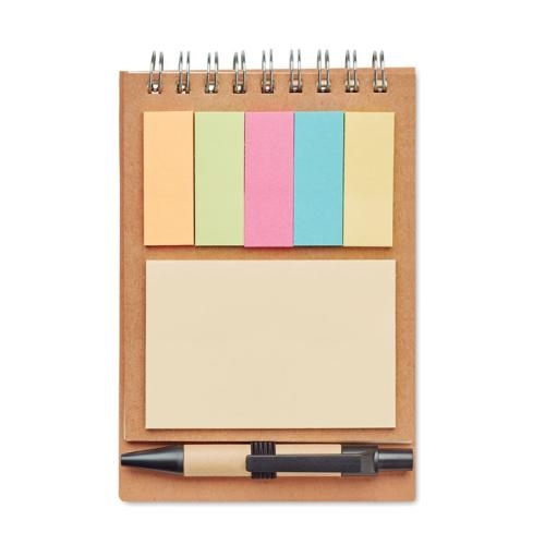 Notitieboekje met balpen Multibook beige
