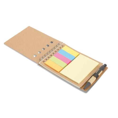 Notitieboekje met balpen Multibook beige