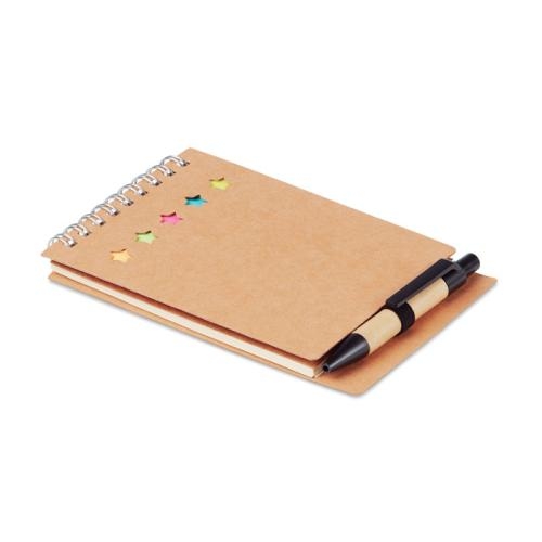 Notitieboekje met balpen Multibook beige