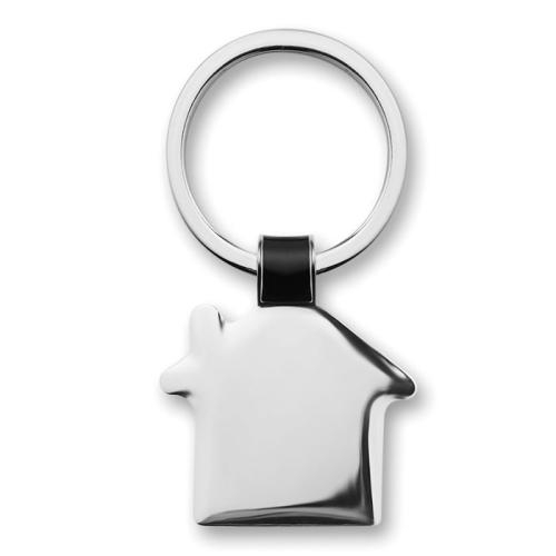 Sleutelhanger in huisvorm Housy zwart