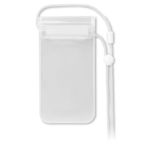 Waterdichte smartphonehoes Colourpouch transparant/wit