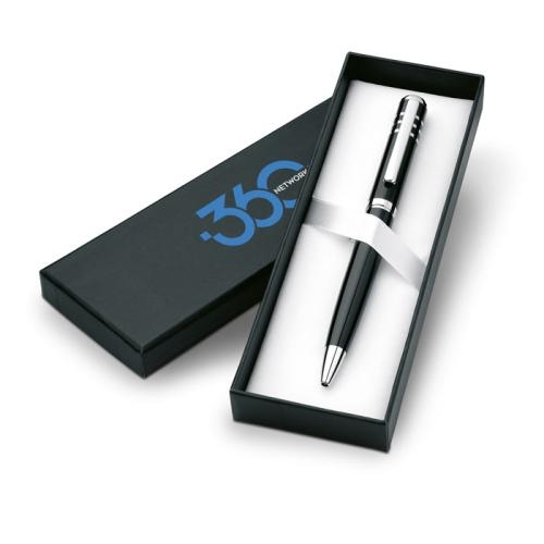 Metalen balpen Olympia zwart