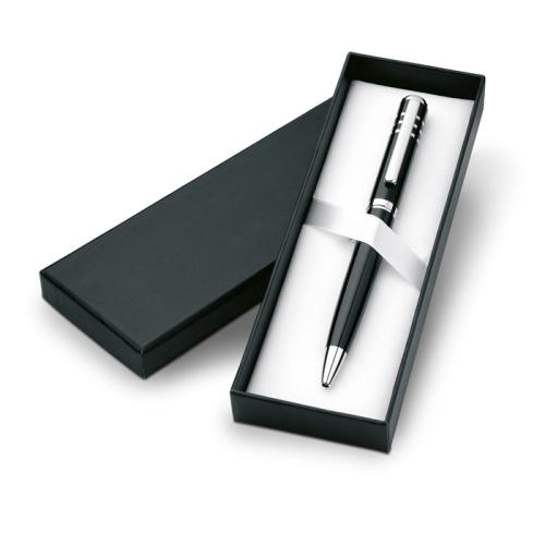 Metalen balpen Olympia zwart