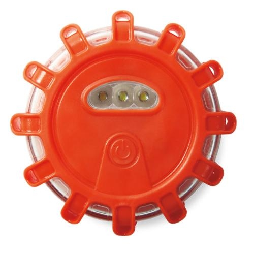 Auto alarmlamp met LED licht 5Lights oranje