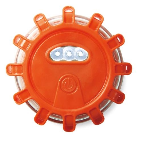 Auto alarmlamp met LED licht 5Lights oranje