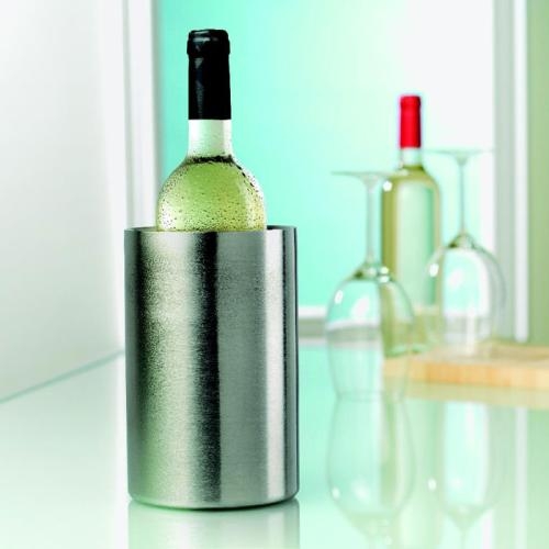 RVS flessenkoeler Coolio mat zilver