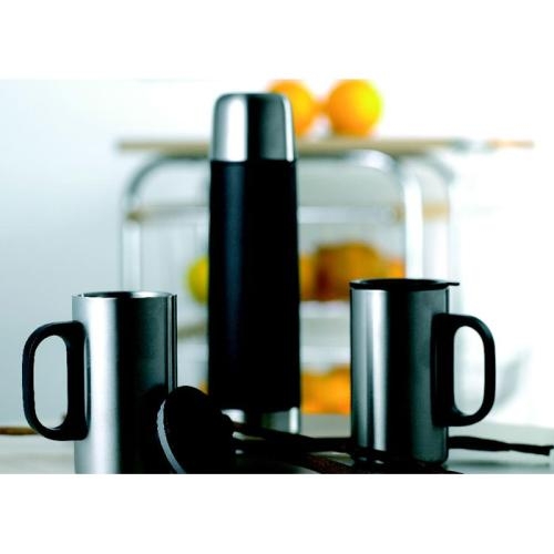 Isoleerfles en 2 bekers Isoset zwart
