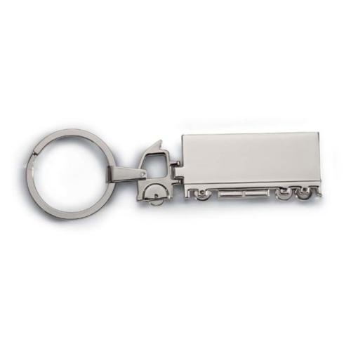 Metalen sleutelhanger Trucky zilver