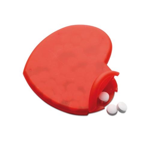 Mint dispencer hart rood