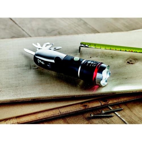 Multifunctionele zaklamp zwart