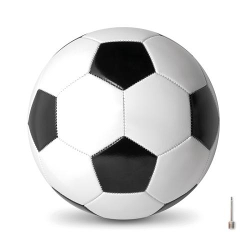 PVC voetbal wit/zwart