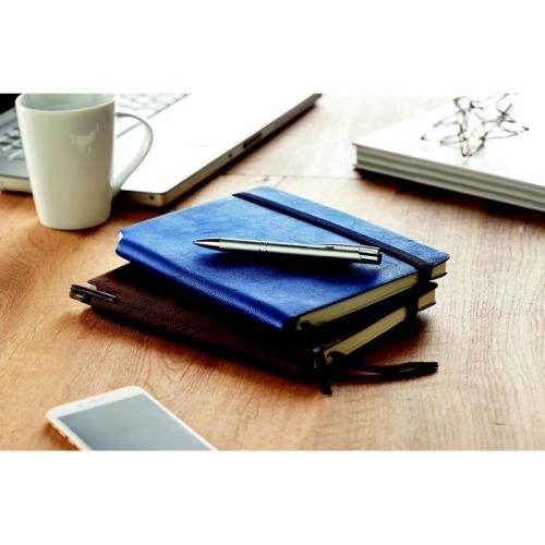 PU notitieboek blauw