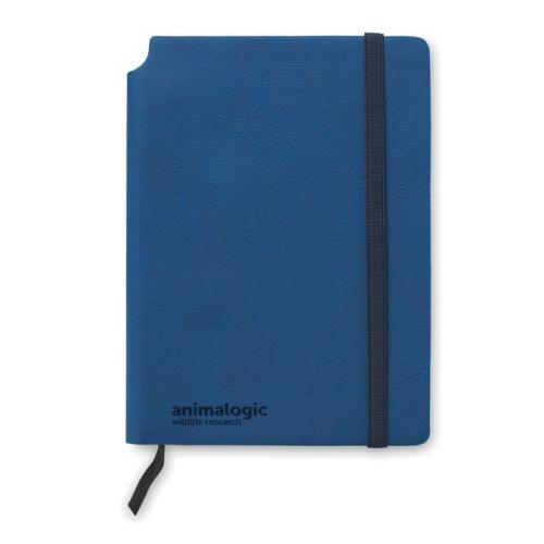 PU notitieboek blauw