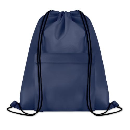 Rugzak met voorvak en rits blauw