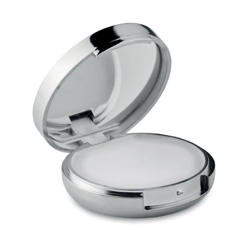 Lippenbalsem met spiegel glanzend zilver