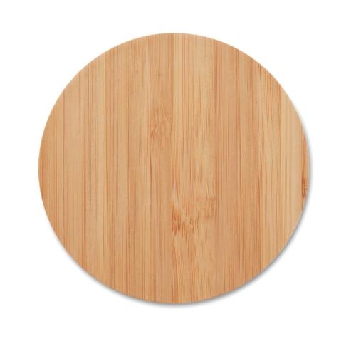 Draadloze oplader bamboe rond hout