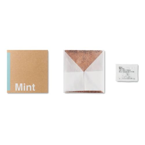 Compost met mint zaadjes beige