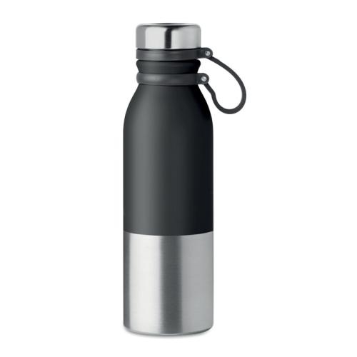 Dubbelwandige drinkfles 600 ml Iceland zwart