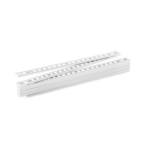 Opvouwbare meetlat 2 meter wit