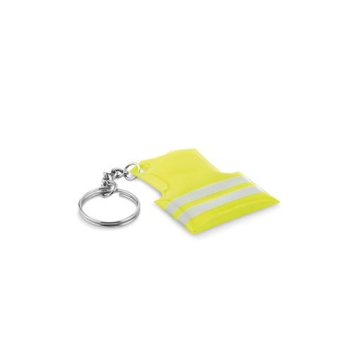 Sleutelhanger veiligheidsvest Visible ring neon yellow