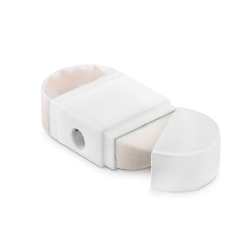 Puntenslijper en gum Goma2 wit