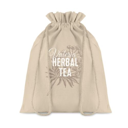 Katoenen geschenkzakje medium Taske beige
