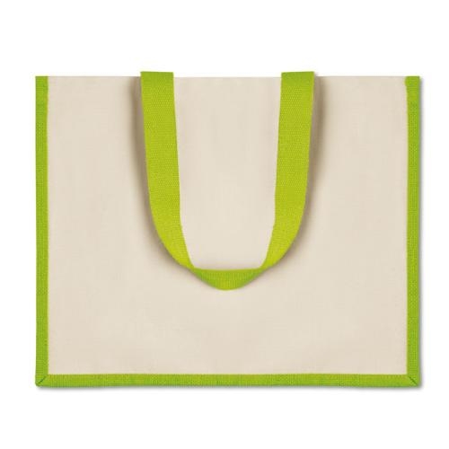 Jute Canvas boodschappentas Campo de fiori lemon