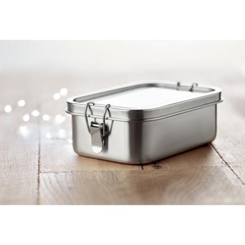 RVS lunchbox 750 ml Chan mat zilver