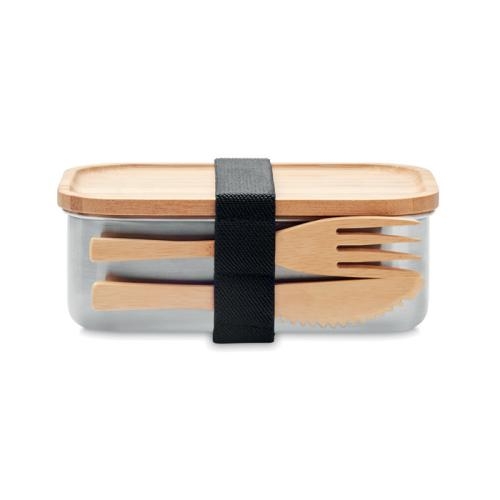 RVS Lunchbox 600 ml Savanna hout