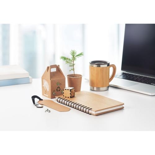 Notitieboek pijnboomzaad Grownotebook™ beige
