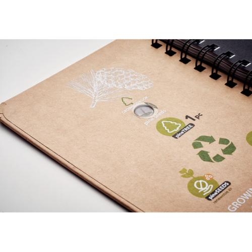 Notitieboek pijnboomzaad Grownotebook™ beige