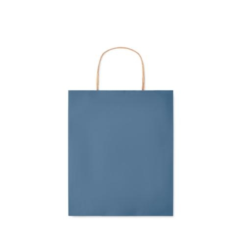 Kleine gekleurde papieren tas blauw
