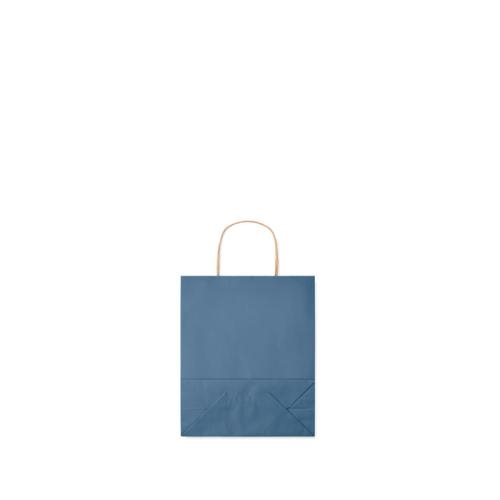 Kleine gekleurde papieren tas blauw