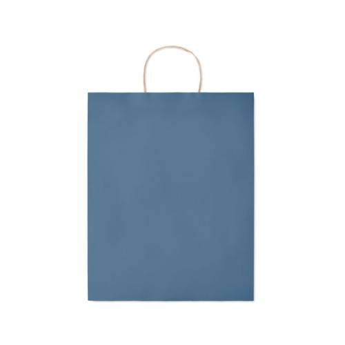 Grote gekleurde papieren tas blauw