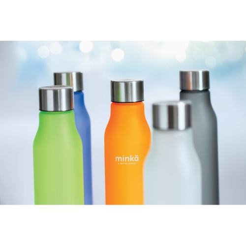 RPET drinkfles 600 ml Glacier transparant/wit