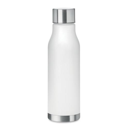 RPET drinkfles 600 ml Glacier transparant/wit