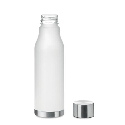 RPET drinkfles 600 ml Glacier transparant/wit