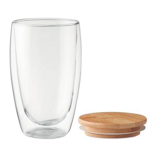 Dubbelwandig drinkglas 450 ml Tirana transparant