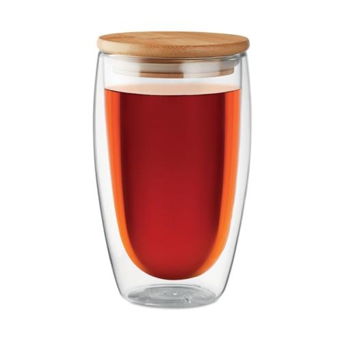 Dubbelwandig drinkglas 450 ml Tirana transparant