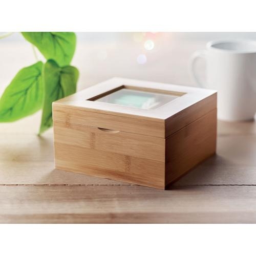 Bamboe theedoos Campo tea hout