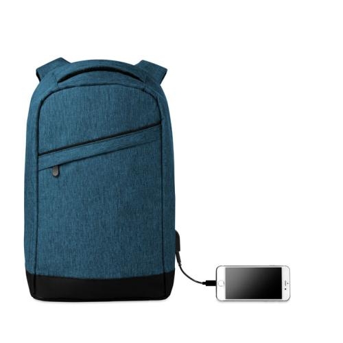 Nylon laptoprugtas Berlin blauw