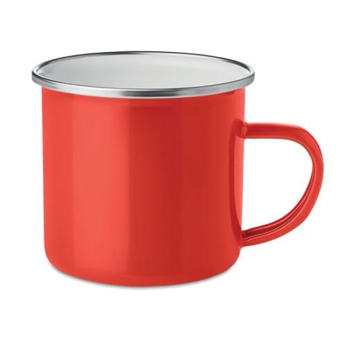 Vintage email mok Plateado rood